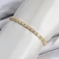 BUĞZ CM Model Zirkon Taşlı VIP Seri Gold Renk Pirinç Kadın Bileklik
