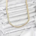 BUĞZ CM Yassı Yılan Zincir Model 60 cm Kadın Kolye