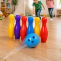 BUĞZ Çocuk Bowling Seti Renkli Top ve 6 Kuka İçeren Eğitici Oyun