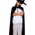  Çocuk Boy Zorro Pelerin + Şapka + Maske Kostüm Seti