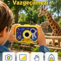 BUĞZ Çocuk Dijital Kamera HD Fotoğraf ve Video Çekimi 2.0 İnç TFT Ekran Type-C Şarjlı Mini Tripodlu