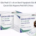 BUĞZ Çocuk Göz Pedi 5.7 x 8 cm Steril Yapışkanlı Göz Bandı Desenli Çocuk Göz Kapama Pedi 50’li 2 Kutu