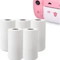 BUĞZ Çocuk Kamera Baskı Kağıdı, 5’li Rulo 57x25mm Çekirdekli Fotoğraf Baskı Termal Kağıt Rulo