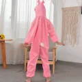 BUĞZ Çocuk Tavşan Kostümü Pembe Renk 6-7 Yaş 120 cm