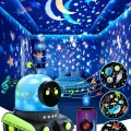  ÇOCUKLAR İÇİN EĞİTİCİ VE EĞLENCELİ ROBOT TEMALI PROJEKTÖR GECE LAMBASI