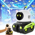  ÇOCUKLAR İÇİN EĞİTİCİ VE EĞLENCELİ ROBOT TEMALI PROJEKTÖR GECE LAMBASI