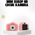 BUĞZ Çocuklar İçin Mini Fotoğraf Makinesi 8MP 1080P Video ve Darbeye Dayanıklı