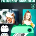 BUĞZ Çocuklar İçin Özel Fotoğraf Makinesi Printer Kamera Taşınabilir HD