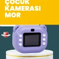 BUĞZ Çocuklar İçin Şipşak Baskı Kamera – 18 Efektli, Oyun ve Müzik Özellikli