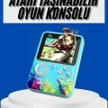  Çocuklara Özel 4K HD Retro Oyun Konsol El Atari Taşınabilir 500 Oyunlu
