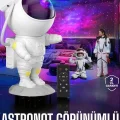  Çocuklara Özel Projeksiyon Astronot Lamba Speaker Sevimli