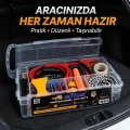 BUĞZ Çok Amaçlı 27 Parça Araç Acil Durum Ekipman Seti Düzenli Taşıma Kutulu