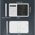 BUĞZ Çok Amaçlı Digital Hesap Makinesi Lcd Ekran Yazma Tableti Ofis Okul İçin Silinebilir El Yazısı Not Defteri