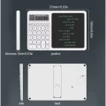 BUĞZ Çok Amaçlı Digital Hesap Makinesi Lcd Ekran Yazma Tableti Ofis Okul İçin Silinebilir El Yazısı Not Defteri - Lisinya