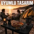 BUĞZ Çok Amaçlı Katlanır Kamp Masası Dayanıklı Piknik Balkon Bahçe Masası
