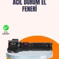 BUĞZ Çok Fonksiyonlu Acil Durum Feneri Yan Işıklı Çekiçli
