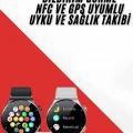BUĞZ Çok Fonksiyonlu Akıllı Saat Bluetooth Bağlantılı Çağrı Cevaplayabilen Uzun Pil Ömrü Yeni Nesil