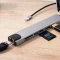 BUĞZ Çok Fonksiyonlu Type C Hub USB HDMI Ethernet Kart Okuyucu