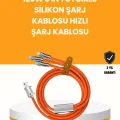 BUĞZ Çoklu Cihaz Dostu 120 W Hızlı Şarj Kablosu – Tek Kablo ile Her Cihaz Elinizin Altında