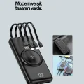 BUĞZ Çoklu Cihaz Uyumu ile Kablolu ve Kablosuz Şarj – Pratik Powerbank - Lisinya