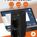 BUĞZ Çoklu Priz Yüksek Gerilim Korumalı 2’li Priz 1xusb 1xtype-c Çıkışlı Grup Priz Çoğaltıcı