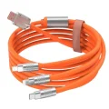 BUĞZ Çoklu Şarj Kablosu USB Type-C İOS Uyumlu 120W Hızlı Şarj Kablosu