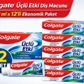 BUĞZ Colgate Üçlü Etki Diş Macunu 50 ml Çürük Koruma & Ferah Nefes 12 ADET