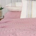  Cotton Box Aura Çift Kişilik Pike Takımı Pebble Pembe
