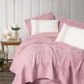  Cotton Box Aura Çift Kişilik Pike Takımı Pebble Pembe