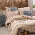  Cotton Box Etnich Nevresim Takımı Çift Kişilik Dakota Gri