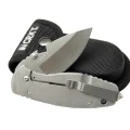 BUĞZ Crkt 3329 Bk Heat Kamp Çakı 18cm - Metal Sap, Kılıflı, Açacaklı, Perçinli