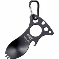BUĞZ Crkt 9100k Eat’n Tool Karabina Çok Fonksiyonlu Karabina Tornavida Lokma Açacak Çatal Kaşık