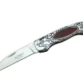  CRKT CR 0124 RD Kamp Çakı 20 cm - Metal Desenli Sap, Kılıflı, Kutulu