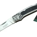  CRKT CR 0128 KHV Kamp Çakı 18 cm - Metal Desenli Sap, Kılıflı, Kutulu
