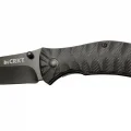 BUĞZ Crkt İncendor 2078 Bk Siyah Kamp Çakı 17,5cm - Manuel, Plastik Sap, Kemerlikli