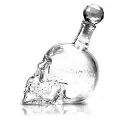 BUĞZ Crystal Head Kuru Kafa Cam Şişe 350 Ml