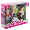  Cute Girl Mini Bebek ve Evcil Hayvan Üçlü Set
