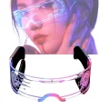 BUĞZ Cyberpunk LED Gözlük Çok Modlu Işıklı Parti ve Festival Aksesuarı - BUĞZ