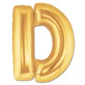 BUĞZ D Harf Folyo Balon Altın Renk 40 inç