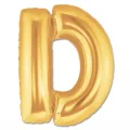  D Harf Folyo Balon Altın Renk  40 inç