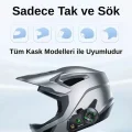 BUĞZ D2-6x 1000m Mesafeli 6 Kanallı İntercom Bluetooth Motosiklet Kask Kulaklığı İntercom Kulaklık