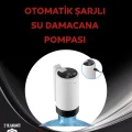 BUĞZ Damacana Üstü Akıllı Su Pompası | 3 Damacana Kullanım | 4W Güç | Micro USB Şarjlı | Katlanabilir & Taşınabilir