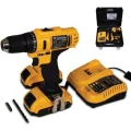 BUĞZ Darbeli kablosuz matkap 600 watt 14 volt anahtarsız mandren 3 akü 27 parça setli