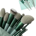  Dayanıklı Makyaj Fırçası Seti 13 Parça Yumuşak Kıllı Fırçalar Allık Fondöten Far Fırçası
