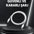 BUĞZ Dayanıklı TPE Lightning Kablo – 30W Hızlı Şarj ve Veri Transferi
