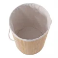  DecoHandy Yuvarlak Bambu Kirli Sepeti
