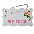 BUĞZ Decotown My Room Benim Odam Dekoratif Çiçek Desenli Kapı Askısı