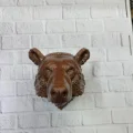 BUĞZ Dekoratif Ayı Duvar Heykeli Asılabilir Hediyelik 25x19 cm