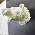 BUĞZ Dekoratif Beyaz Ayı Duvar Heykeli Asılabilir Hediyelik 25x19 cm