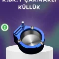 BUĞZ Dekoratif Çakmaklı Küllük Kolay Temizlenebilir Metal